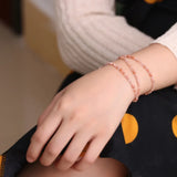 Peridot Natural Crystal Bracelet Cut Corner Bead Necklace for Women
