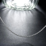 Silver 3MM Rope Chain 925 Sterling Silver Necklace