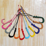 Arabic Letter Keychain Backpack Pendant Natural Leather Bag Charm