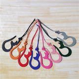 Arabic Letter Keychain Backpack Pendant Natural Leather Bag Charm