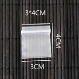 PE Ziplock Bags 3x4cm Transparent Thick Border Eco-Friendly Packaging