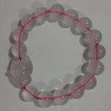 Pink Yellow Crystal Bracelet 12mm Beads Fox Hand String Lucky Gift Jewelry