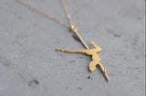 Pole Dancer Necklace, Strip Dance Charm, Breaking Jewelry