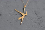 Pole Dancer Necklace, Strip Dance Charm, Breaking Jewelry