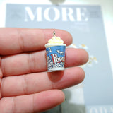 Popcorn Charms for Jewelry Making DIY Earring Bracelet Pendant Accessories