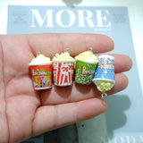 Popcorn Charms for Jewelry Making DIY Earring Bracelet Pendant Accessories