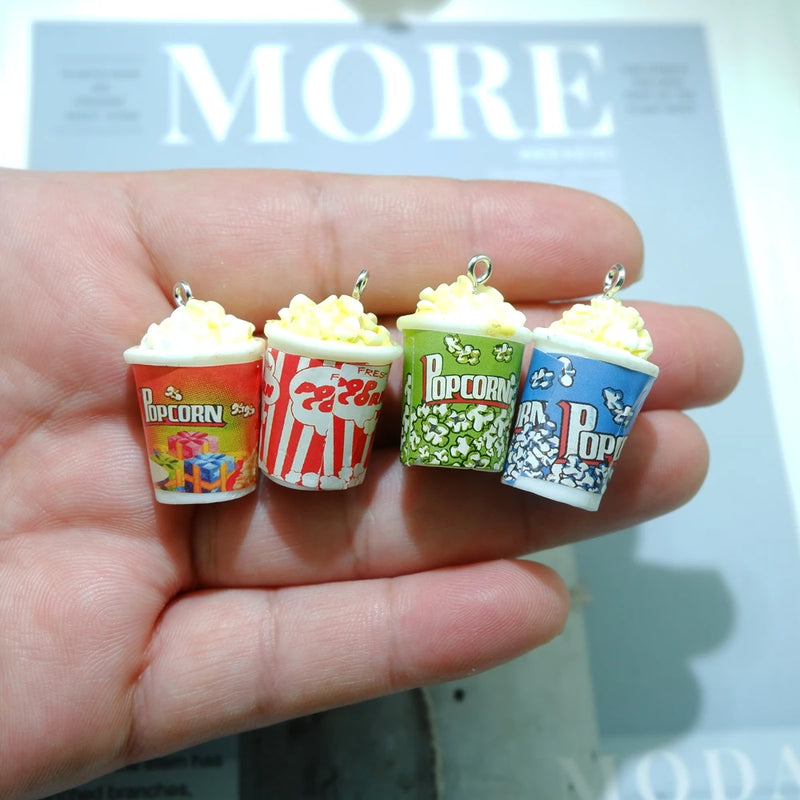 Popcorn Charms for Jewelry Making DIY Earring Bracelet Pendant Accessories