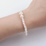 Potato Shape Freshwater Pearl Bracelet for Girls