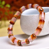 Natural Crystal Beads Bangle Bracelet for Women
