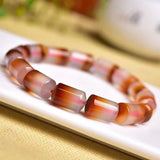 Natural Crystal Beads Bangle Bracelet for Women