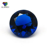 15mm Round Green Glass Beads Loose Synthetic Gems for DIY
