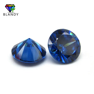 1.0~3.0mm Round CZ Stone AAAAA Dark Synthetic CZ Brilliant Cut