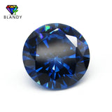 1.0~3.0mm Round CZ Stone AAAAA Dark Synthetic CZ Brilliant Cut