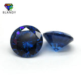 1.0~3.0mm Round CZ Stone AAAAA Dark Synthetic CZ Brilliant Cut