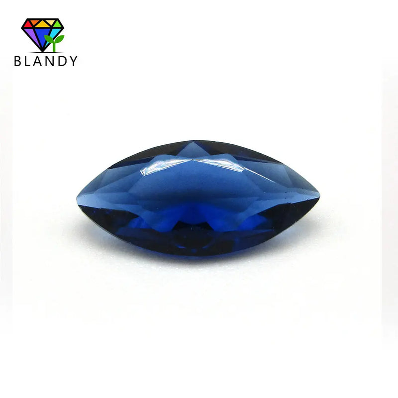 Marquise Glass Gems Stone Loose Synthetic Beads for Jewelry