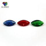 Marquise Glass Gems Stone Loose Synthetic Beads for Jewelry
