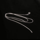 10pcs/lot Snake Chain Necklaces 925 Sterling Silver Classic Jewelry