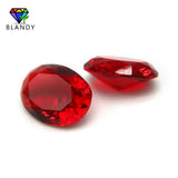 Red Oval Glass Gems 13x18mm Loose Beads for Jewelry