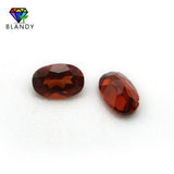 Red Garnet Oval Stone Beads 5A Cut Loose Natural Stone for Jewelry