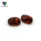 Red Garnet Oval Stone Beads 5A Cut Loose Natural Stone for Jewelry