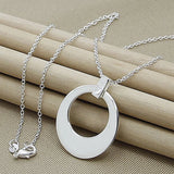 925 Silver Necklace Heart Love Pendant Necklaces Women Jewelry