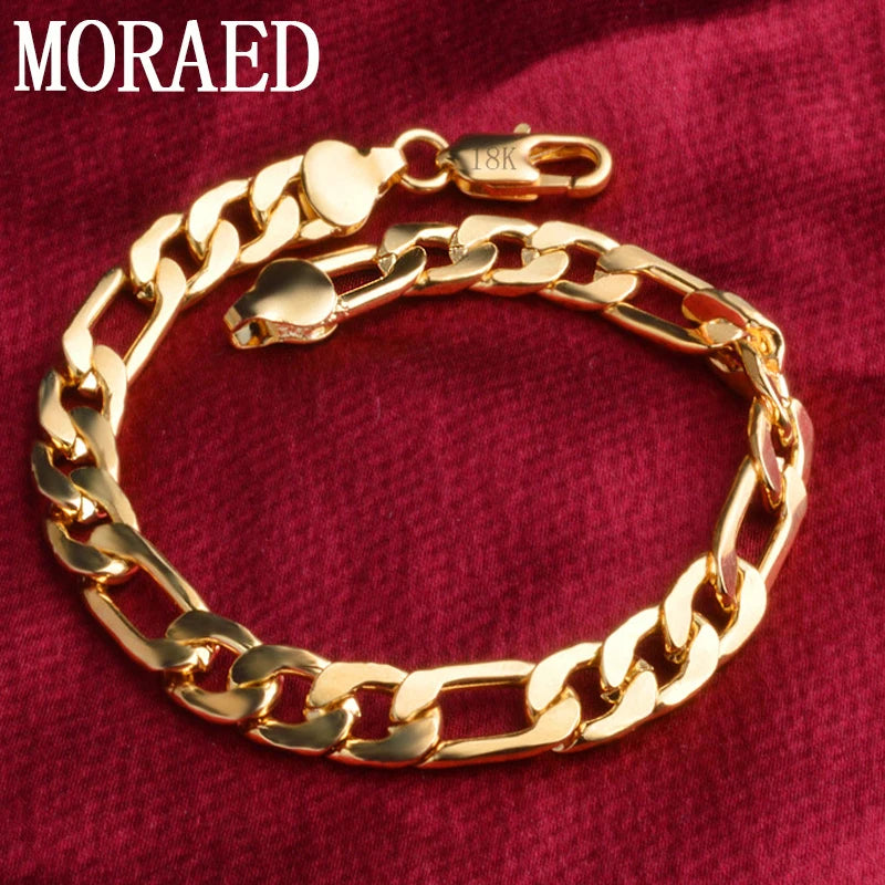 925 Silver 18K 8mm Bracelet Wedding Jewelry