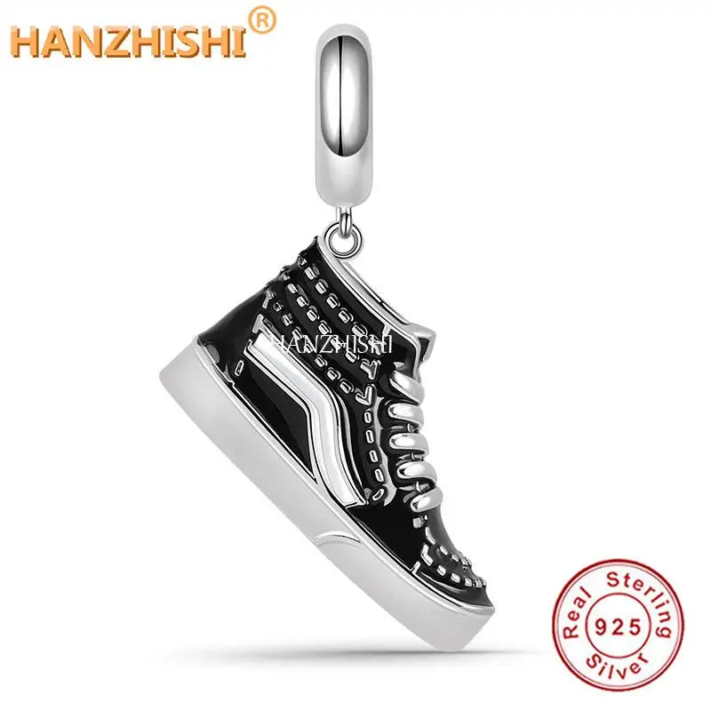 925 Silver Shoes Charms Beads for DIY Jewelry