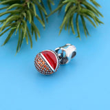 925 Silver Smiling Insect Charm Bead for Bracelet Necklace