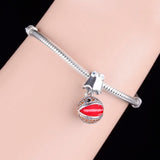 925 Silver Smiling Insect Charm Bead for Bracelet Necklace