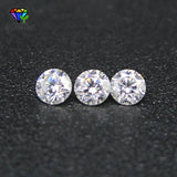 D Moissanites 1.0~6.5mm Round Star Cut Loose Moissanites Stone