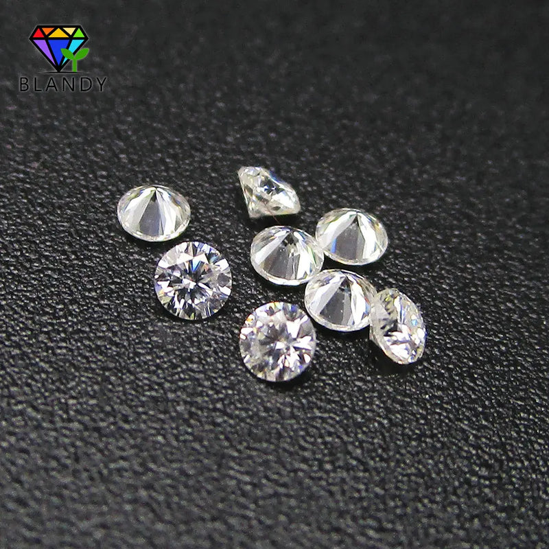 D Moissanites 1.0~6.5mm Round Star Cut Loose Moissanites Stone