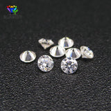 D Moissanites 1.0~6.5mm Round Star Cut Loose Moissanites Stone
