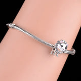 925 Silver Dog Beads Charms for Jewelry Making