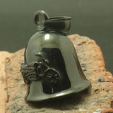 Men 316L Stainless Polishing Motorcycle Bell Pendant