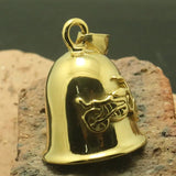 316L Stainless Polishing Motorcycle Bell Pendant For Rider