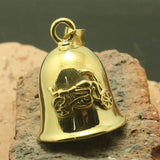 316L Stainless Polishing Motorcycle Bell Pendant For Rider