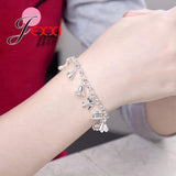 925 Silver Bag Shoes Charms Bracelet for Women Girls