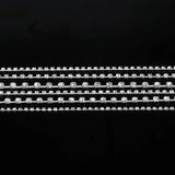 Clear Crystal Rhinestone Chain SS6 SS10 SS12 Silver DIY Craft Apparel Sew