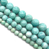Natural Amazonite Round Stone Beads 6MM-12MM for Jewelry Making