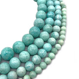Natural Amazonite Round Stone Beads 6MM-12MM for Jewelry Making