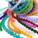 Purple Red Jades Natural Stone Beads Round Loose Spacer Beads 4-12mm