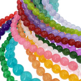 Purple Red Jades Natural Stone Beads Round Loose Spacer Beads 4-12mm