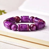 Purple Dragon Crystal Bracelet Bucket Beads Jewelry