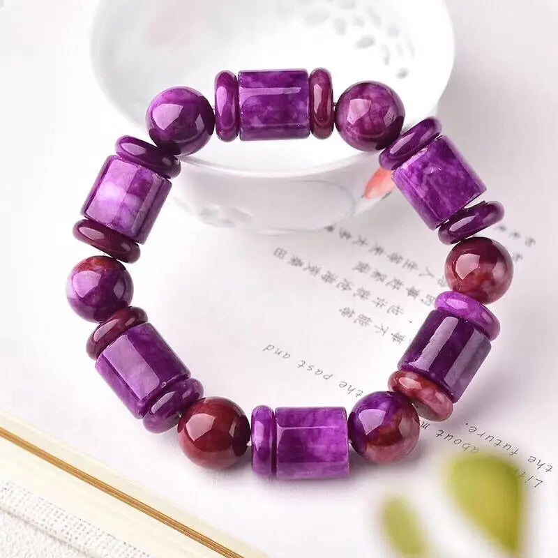Purple Dragon Crystal Bracelet Bucket Beads Jewelry