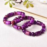 Purple Dragon Crystal Bracelet Bucket Beads Jewelry