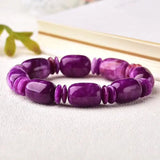 Purple Dragon Crystal Bracelet Bucket Beads Hand String Beauty for Women Men