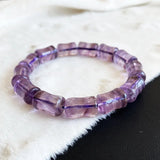 Purple Crystal Bracelet Bamboo Shape Beads Lucky Women Jewelry