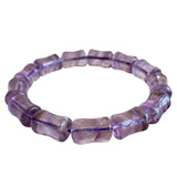 Purple Crystal Bracelet Bamboo Shape Beads Lucky Women Jewelry