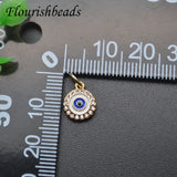 10pcs Evil Eye Charm Rhinestone DIY Jewelry Findings