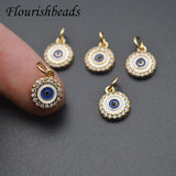 10pcs Evil Eye Charm Rhinestone DIY Jewelry Findings